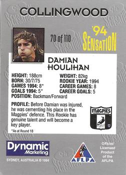 1994 AFL Sensation #70 Damian Houlihan Back